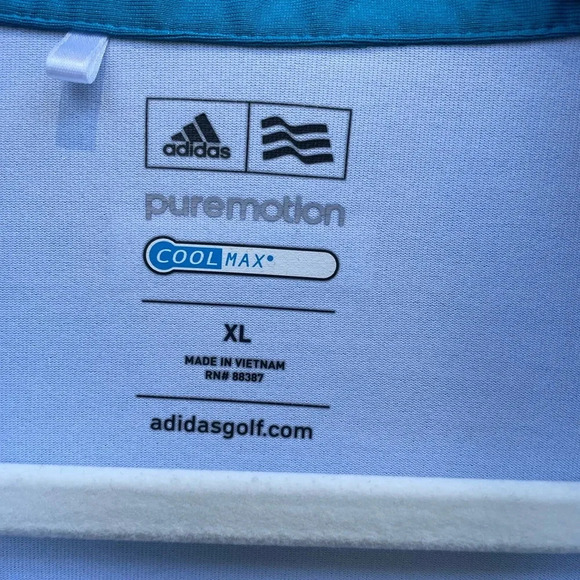 Adidas Puremotion Pleates Sleeve Polo Tee, size XL - Picture 7 of 10
